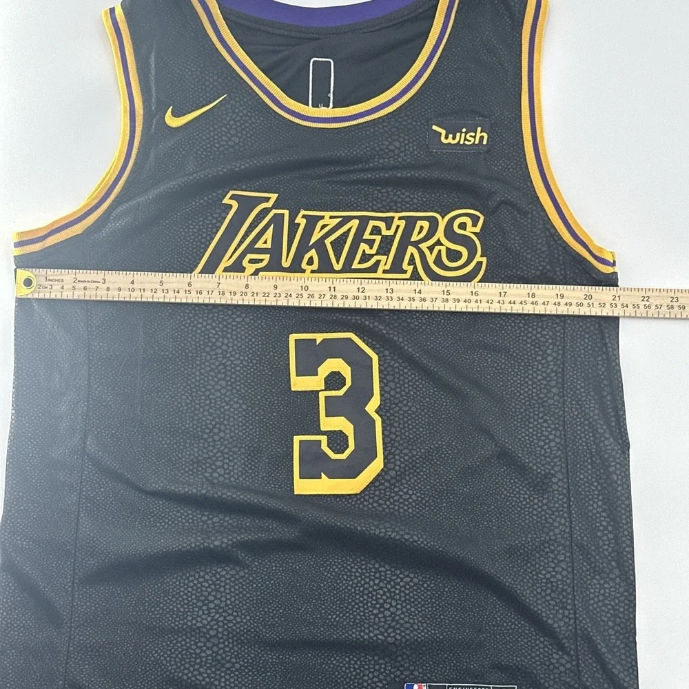 LA Lakers Anthony Davis #3 NBA Nike Swingman Mamba Skin‎ Jersey Size 50 (XL)
